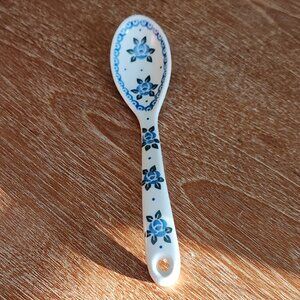 Polish Pottery Serving Spoon 9.5" long